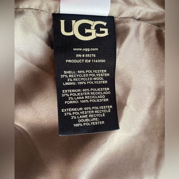 UGG Women's Hattie Long Oversized Coat Animal Print Novelty Size Médium - Picture 14 of 17